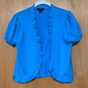 Women’s short sleeved cardigan, size medium, made by GNW